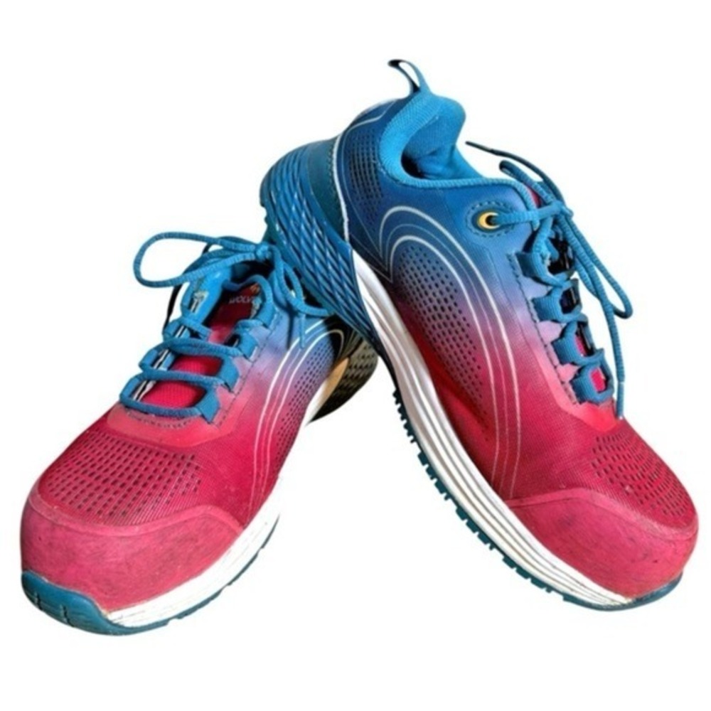 Wolverine Rev UltraSpring Safety Toe Womens 7M Pre-Owned Work Shoe Pink‎ ASTM